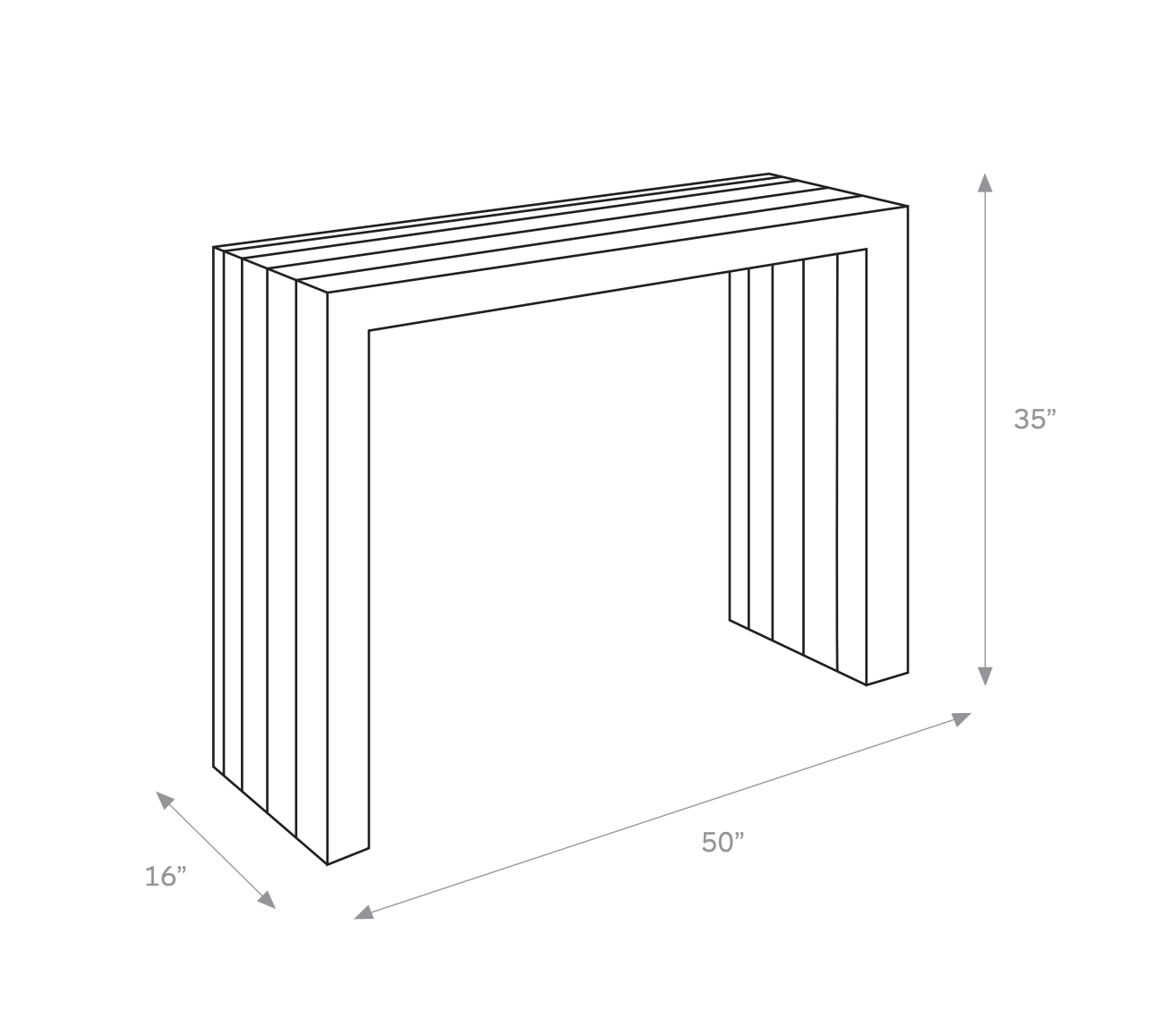 Resin furniture design, console as sculpture by Facture Studio. Represented by Tuleste Factory in New York City.