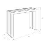 Resin furniture design, console as sculpture by Facture Studio. Represented by Tuleste Factory in New York City.