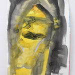 Abstract figurative watercolor work on paper by Brad Fisher. Represented by Tuleste Factory, a collectible design and fine art gallery in Chelsea, New York City.