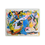 Abstract painting by Joseph Conrad-Ferm. Represented by Tuleste Factory, New York based art and design gallery.