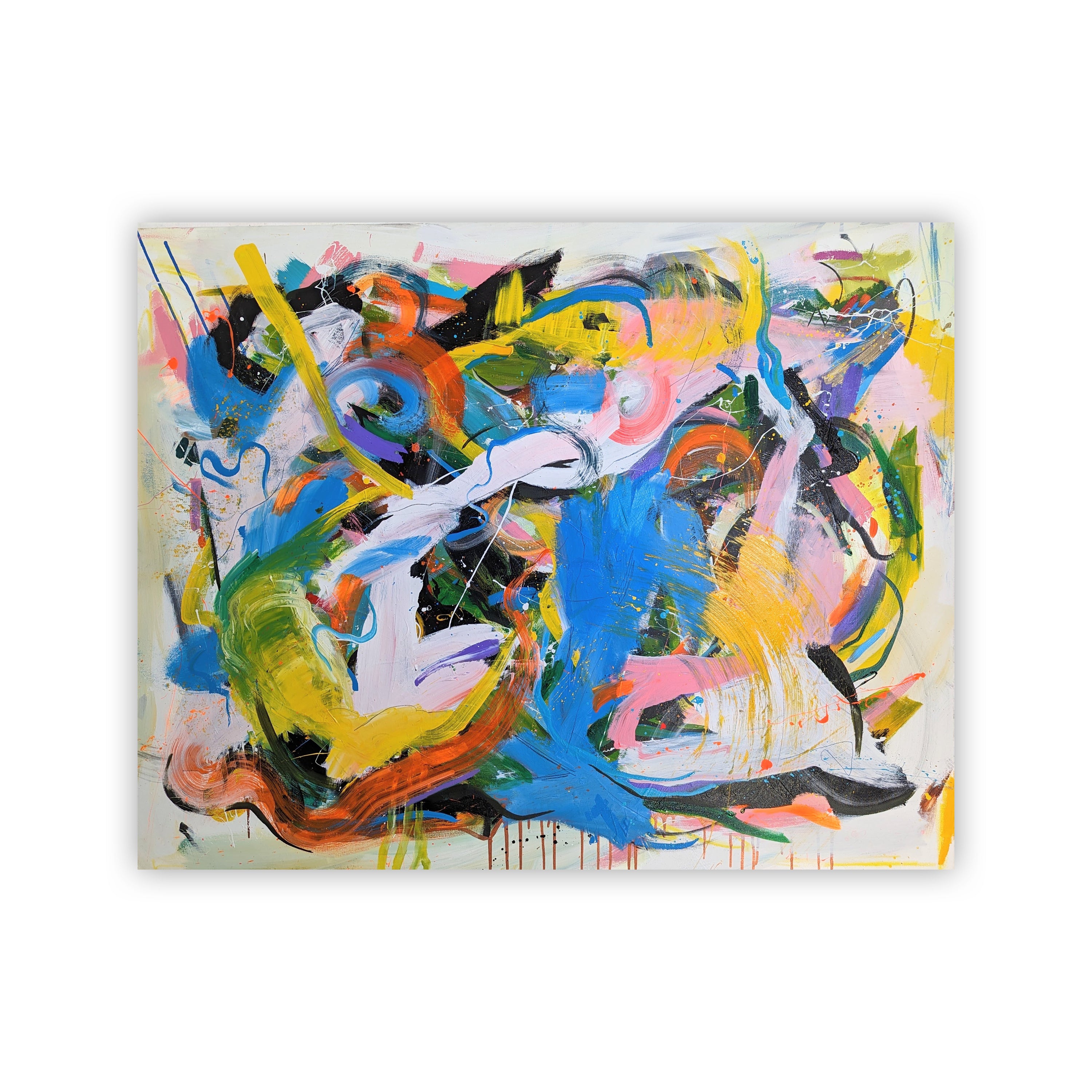 Abstract painting by Joseph Conrad-Ferm. Represented by Tuleste Factory, New York based art and design gallery.