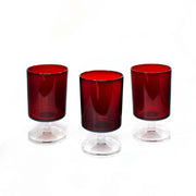 Vintage wine glass made in France, 1960s. Curated by Tuleste Factory, a gallery in New York City.