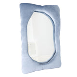 Biomorphic Mirror in Slate Blue