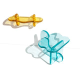Plump Crystal Clear Resin Floating Wall Console