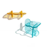 Plump Crystal Clear Resin Floating Wall Console