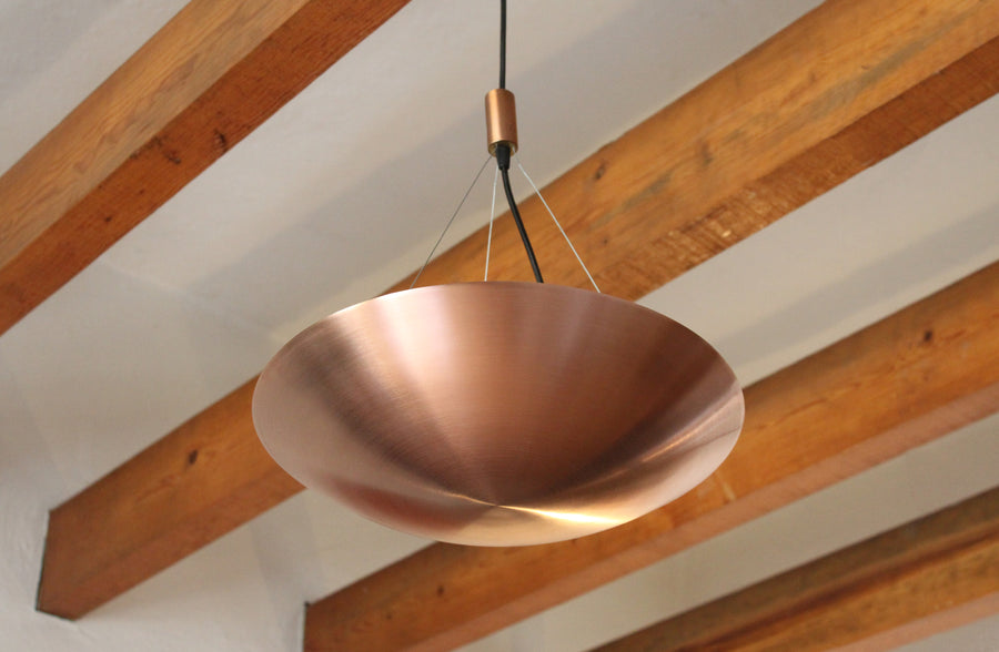 Plato Arriba 40 Pendant Lamp is a ceiling lamp by Maria Beckmann.  Available through Tuleste Factory, a gallery for fine art and collectible design in New York City.