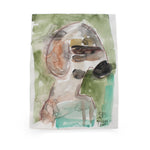 Abstract figurative watercolor work on paper by Brad Fisher. Represented by Tuleste Factory, a collectible design and fine art gallery in Chelsea, New York City.