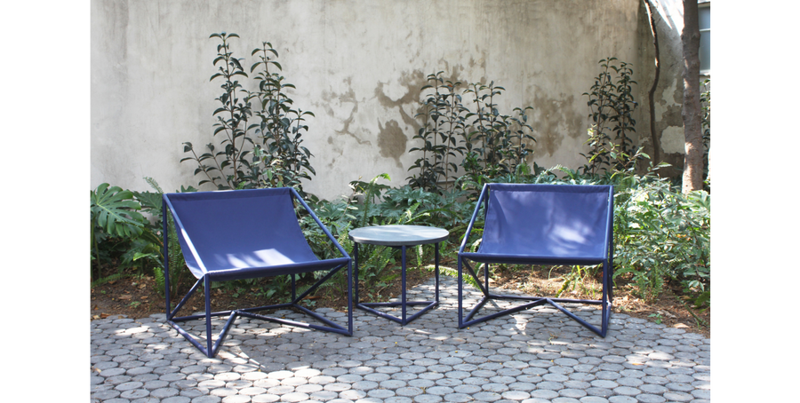 Designer outdoor furniture by Mexico based designer Maria Beckamann. Available at luxury collectible design gallery Tuleste Factory in New York City. 