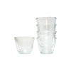 Set of 5 clear glass cups for liquor. Perfect for your liquor cart. 