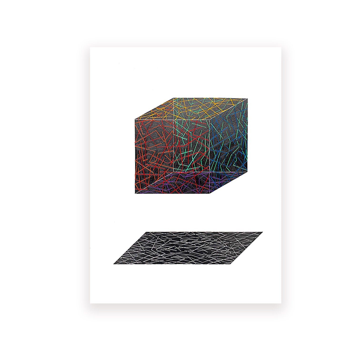 Graphite and colored pencil on paper by artist John Anderson. Represented by Tuleste Factory in New York City.
