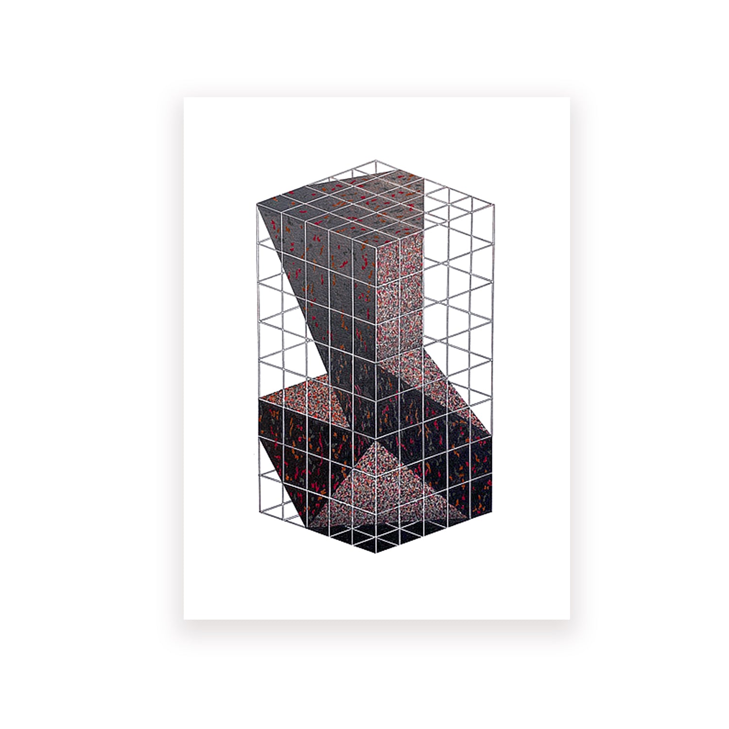 Graphite and colored pencil on paper by artist John Anderson. Represented by Tuleste Factory in New York City.