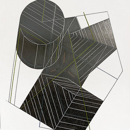 Graphite and colored pencil on paper by artist John Anderson. Represented by Tuleste Factory in New York City.