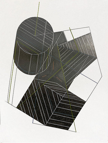 Graphite and colored pencil on paper by artist John Anderson. Represented by Tuleste Factory in New York City.