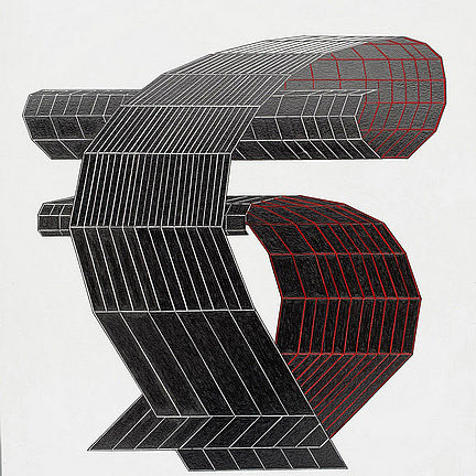 Graphite and colored pencil on paper by artist John Anderson. Represented by Tuleste Factory in New York City.