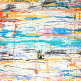 Abstract drip painting by Joseph Conrad-Ferm. Represented by Tuleste Factory.