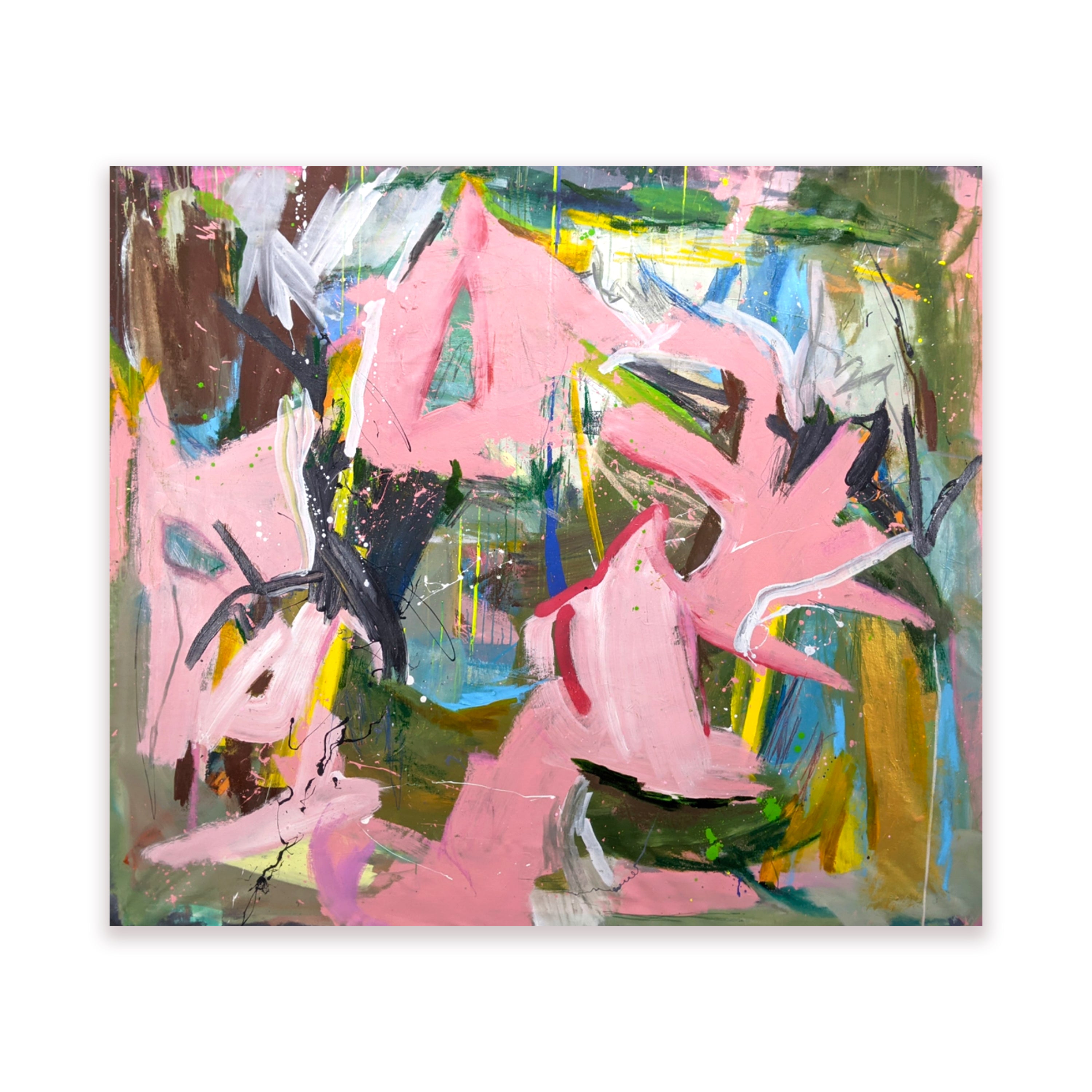 Abstract painting by artist Joseph Conrad-Ferm. Represented by Tuleste Factory, an art & design gallery in Chelsea New York.