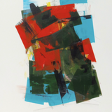Mixed media on canvas work by Joseph Conrad-Ferm. This abstract painting is represented by Tuleste Factory a design and fine art gallery in Chelsea, New York City.