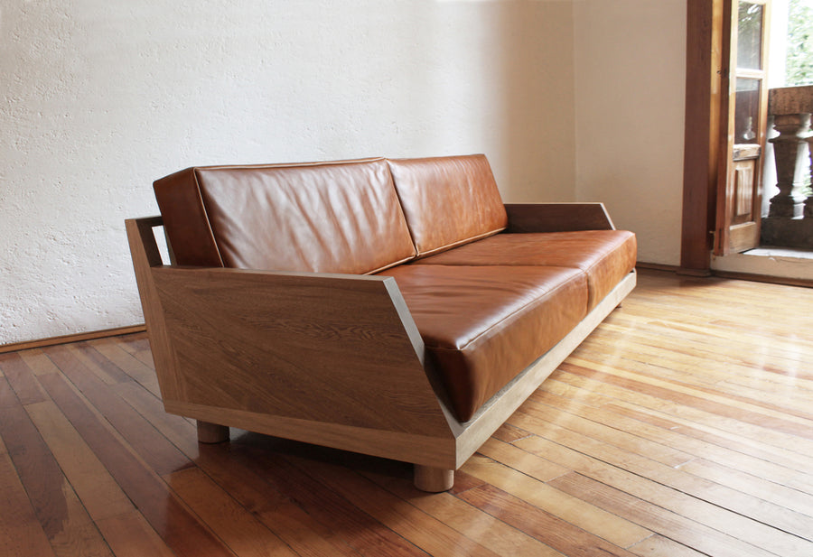 Contemporary couch design by Maria Beckmann. Represented by Tuleste Factory, a unique art gallery in New York City.