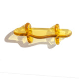 Plump Crystal Clear Resin Floating Wall Console