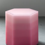 Resin funiture design, side table and stool by Facture Studio. Represented by Tuleste Factory in New York City.