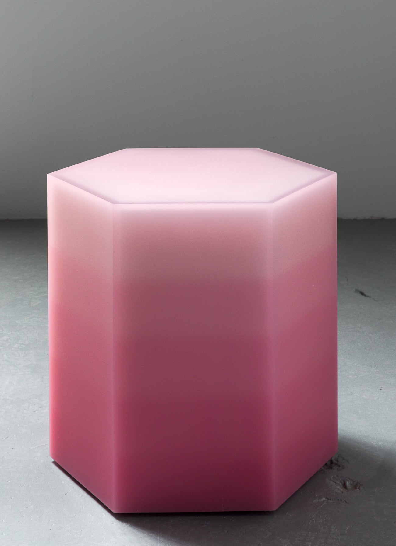 Resin funiture design, side table and stool by Facture Studio. Represented by Tuleste Factory in New York City.